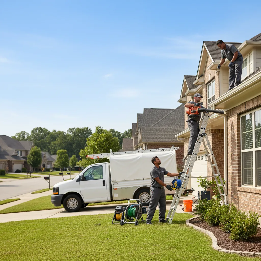 Home Gutter Service in Farmersville, IL near me